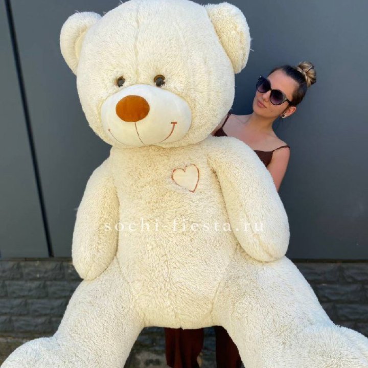 Белый плюшевый мишка большой в Химкие