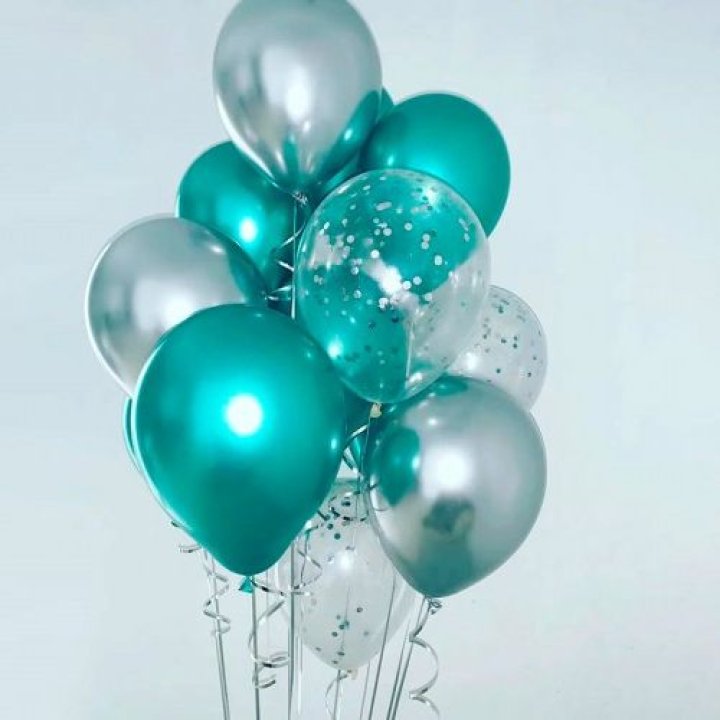 Фонтан шаров "Изумрудный" в Химкие