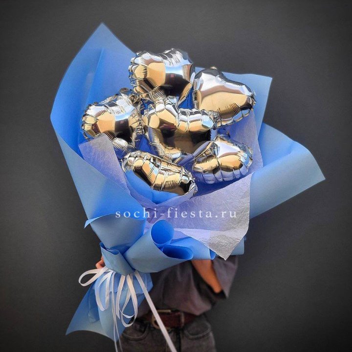 Букет из шаров сердец  №2 в Химкие