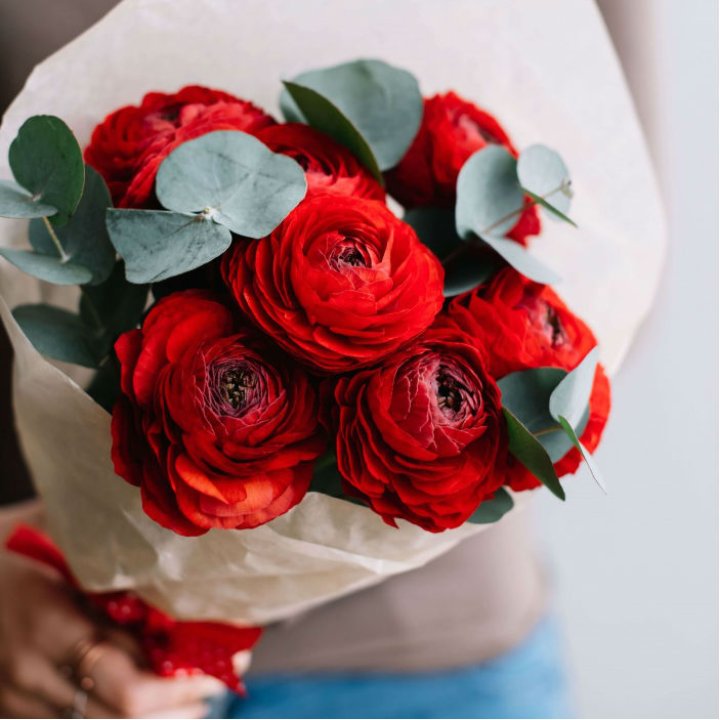 Букет ранункулюсов  в Химкие