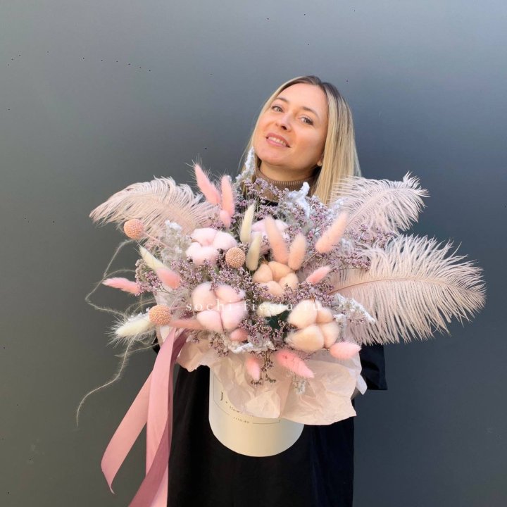 Авторский бокс с сухоцветами в Химкие