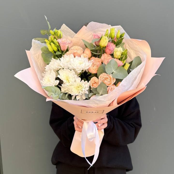 Букет "Персиковая нежность" в Химкие