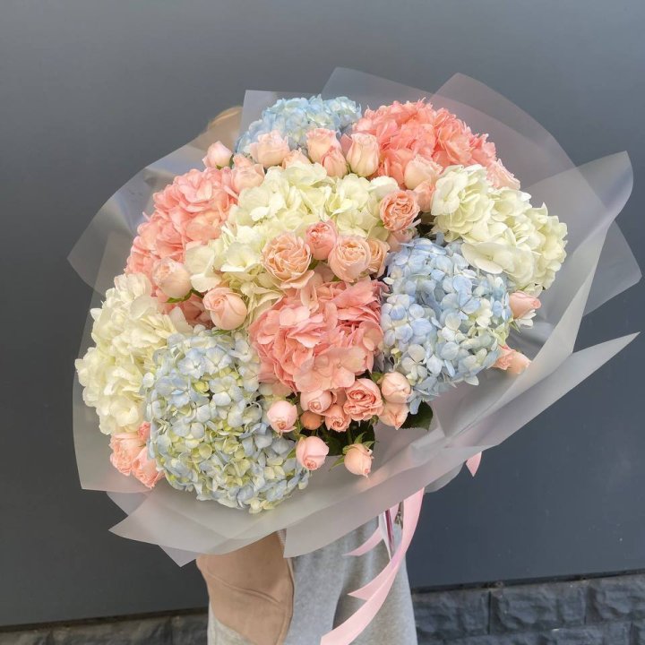 Дуо гортензии и бомбастик в Химкие