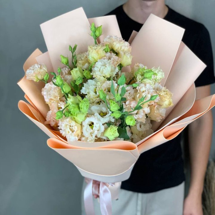 Букет эустом "Крем" в Химкие