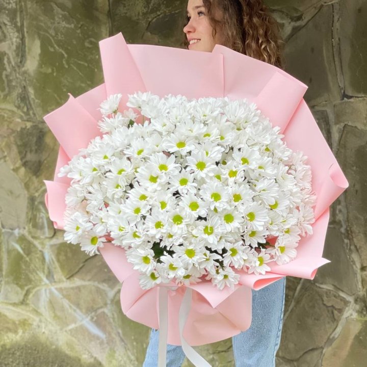  Букет хризантем "Крем" в Химкие