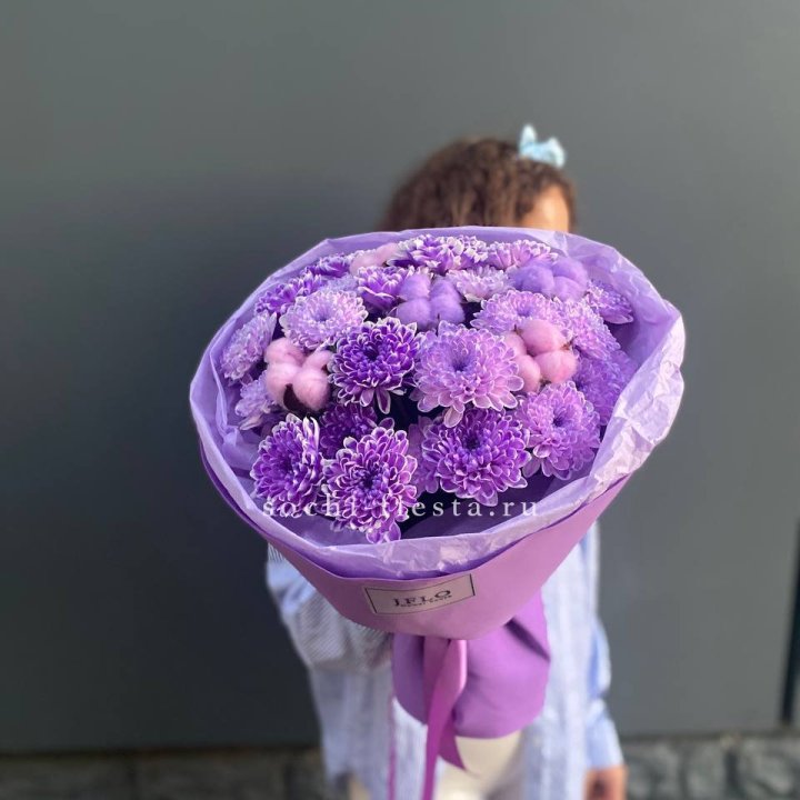 Хризантемы с хлопком в Химкие