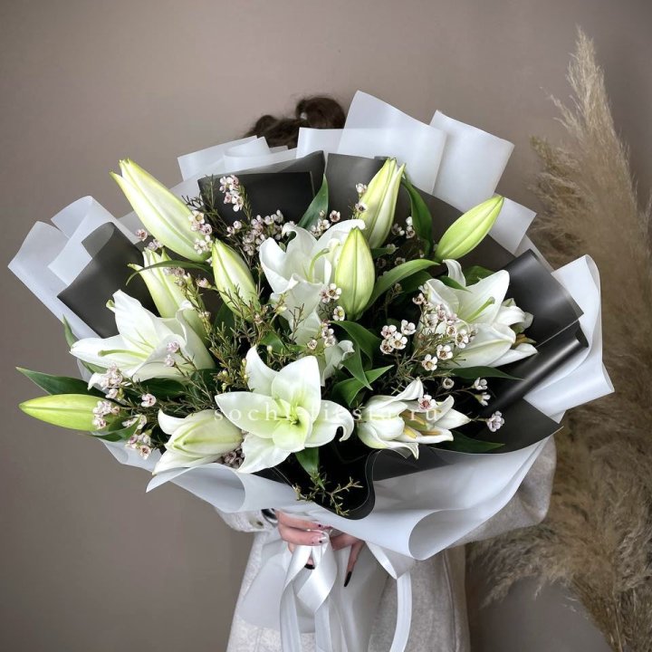 Букет лилий Снежная королева в Химкие