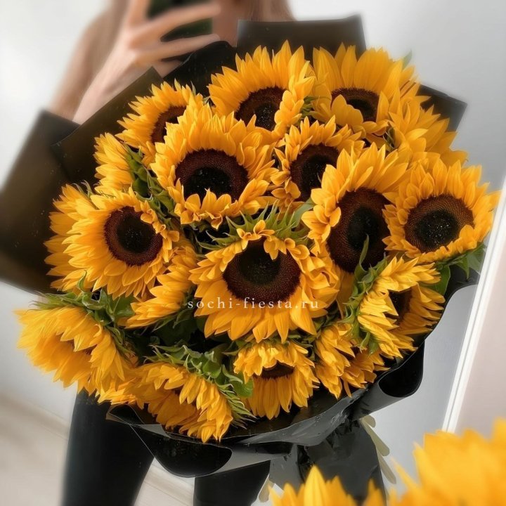 Букет подсолнухов "Гига" в Химкие
