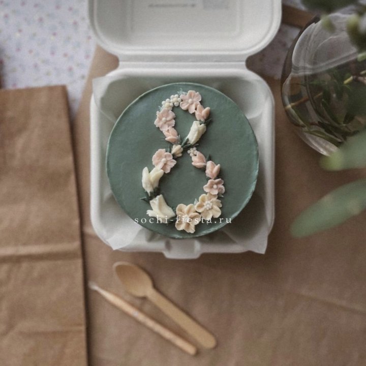 Бенто-торт "8 марта" green  в Химкие