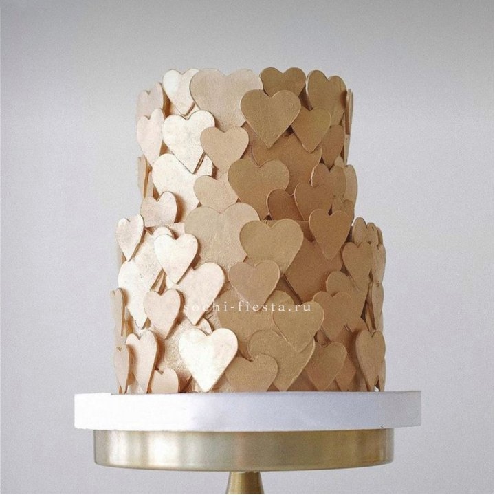 Торт "Hearts" gold в Химкие