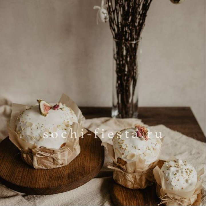 Кулич мини с изюмом в Химкие