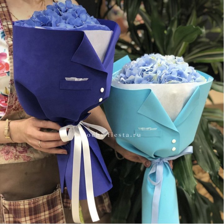 Букет с гортензией с пиджаком в Химкие