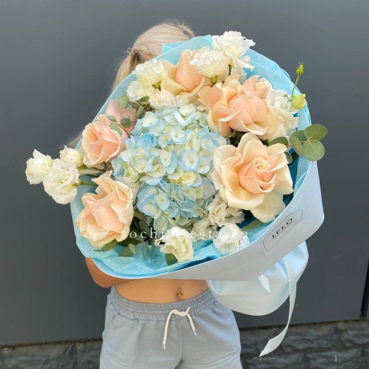 Сборный букет "Голубой закат" в Химкие