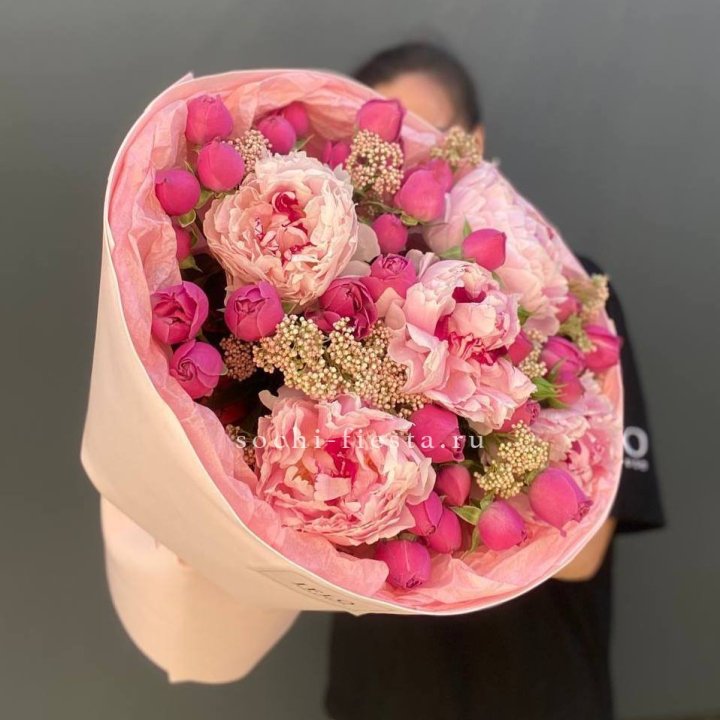  Букет с пионами "Преференс" в Химкие