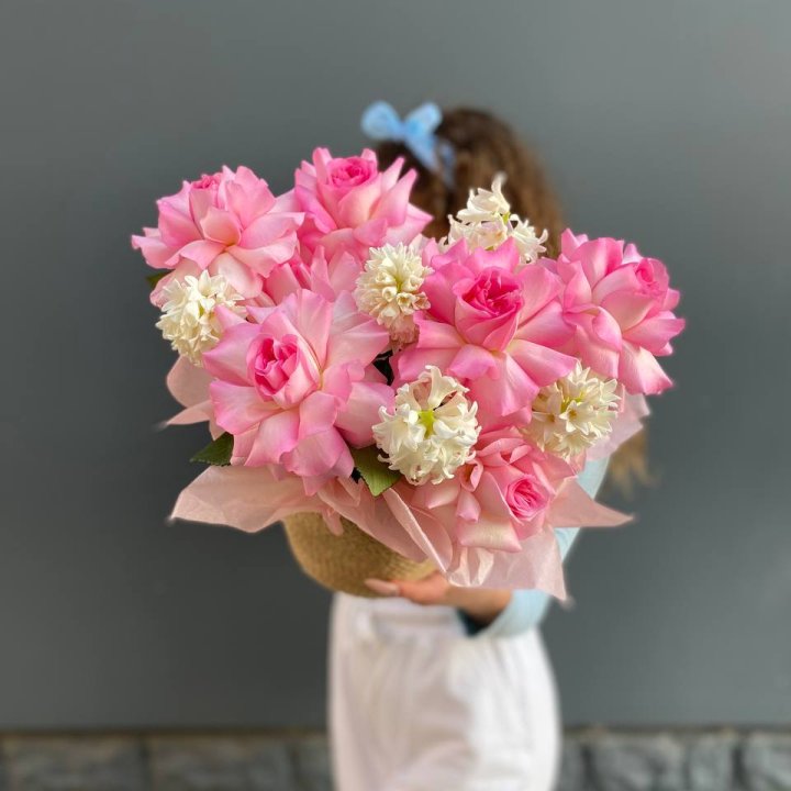 Дуо розы и гиацинты в Химкие