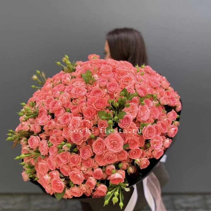 101 кустовая роза Барбадос в Химкие