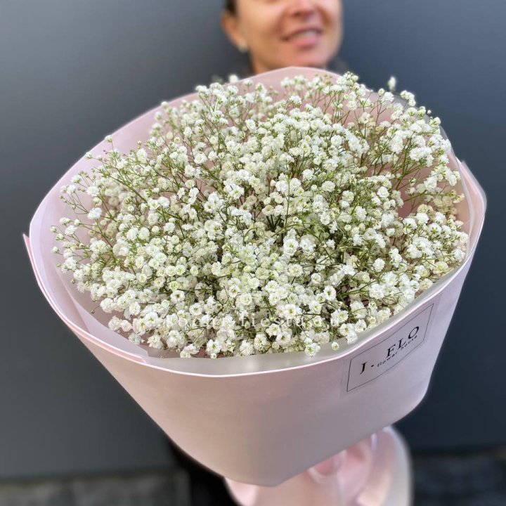 11 белых гипсофил в фоамиране в Химкие