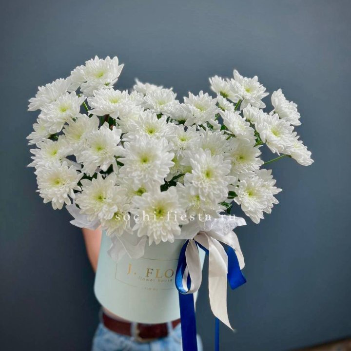 Коробка с хризантемами №3 в Химкие