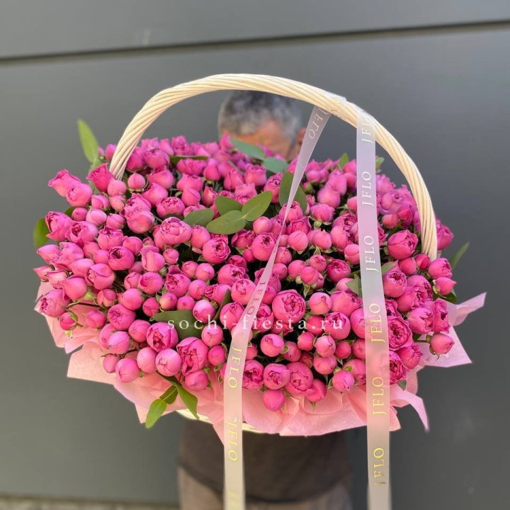 Корзина роз Мисти Баблс 101 в Химкие