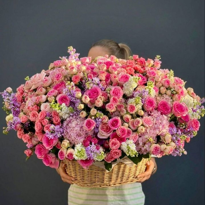 Цветочная корзина гигант №5 в Химкие