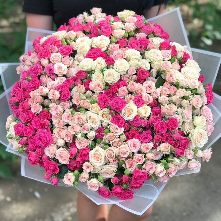 101 кустовая роза в Химкие