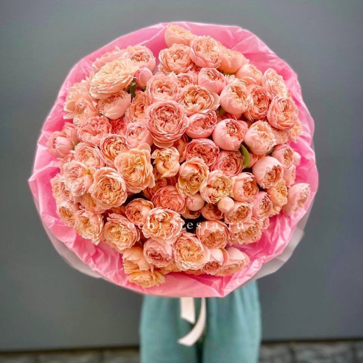 Букет кустовых пионовидных роз Джульетта "Принцесса" в Химкие