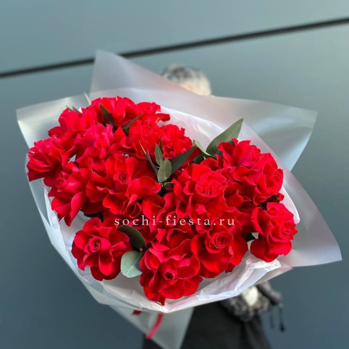 21 Красная французская роза в Химкие