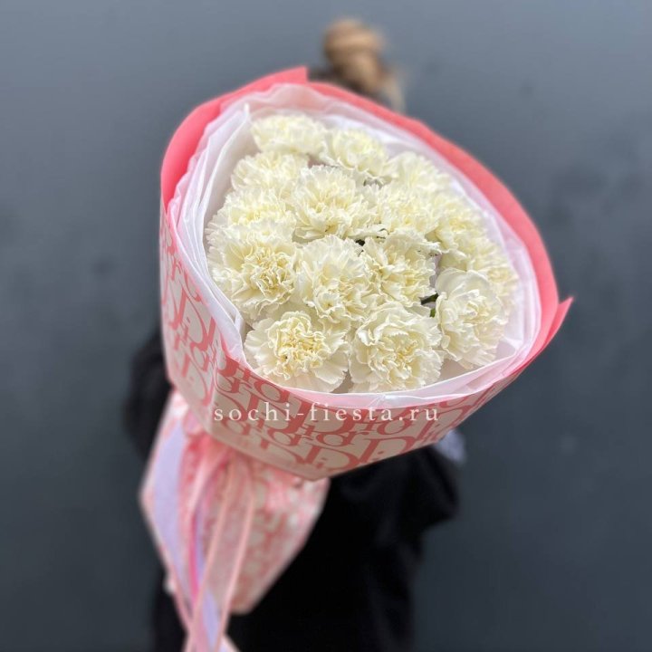 Белые диантусы №2 в Химкие