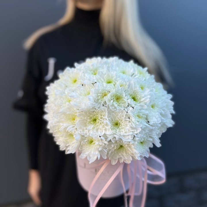 Коробка с хризантемами №1 в Химкие