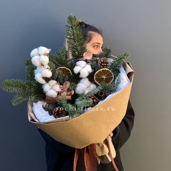 Зимний букет с нобилисом в Химкие