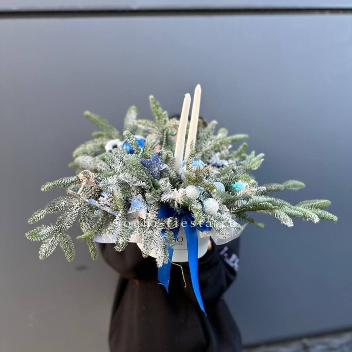 Новогодняя композиция в коробке  в Химкие