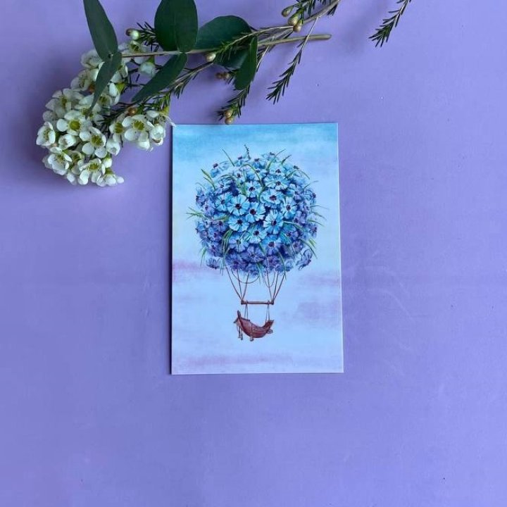 Открытка к букету "Флоростат" в Химкие