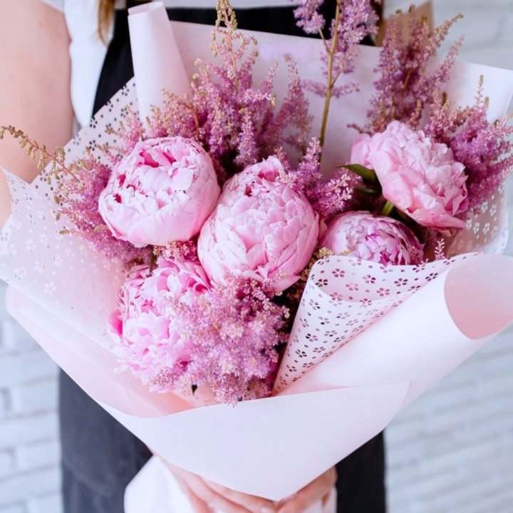 Букет пионов "Мелиса" в Химкие