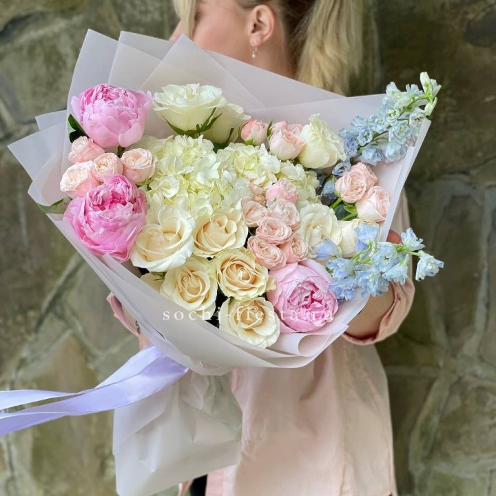 Букет с пионами "Богема" в Химкие