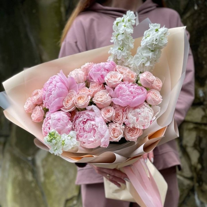 Букет с пионами №1 в Химкие