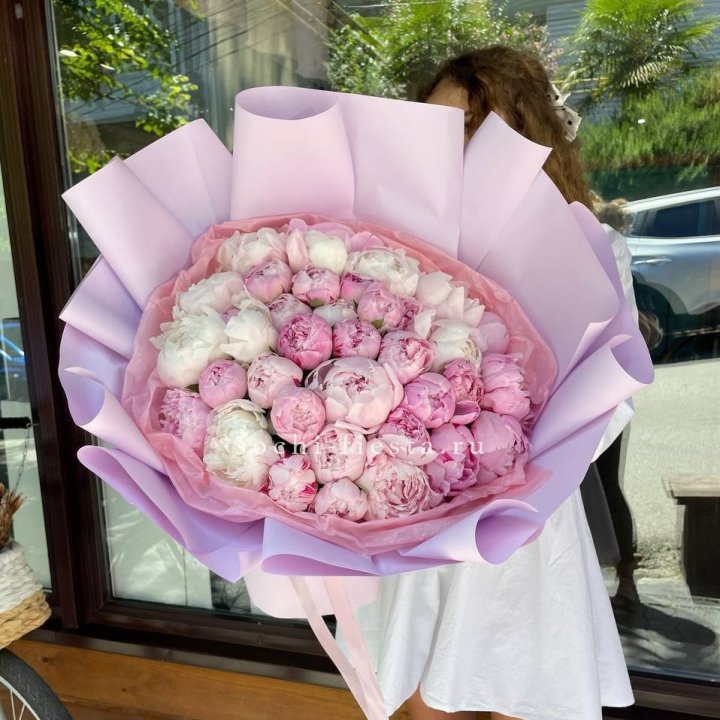 51 розовый пион в Химкие