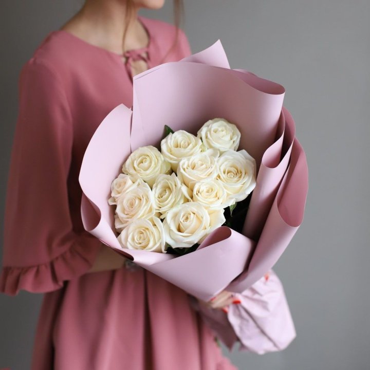 11 белых роз в Химкие