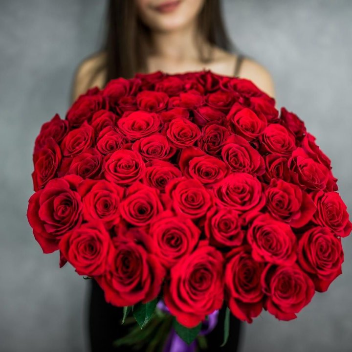 51 красная роза в Химкие