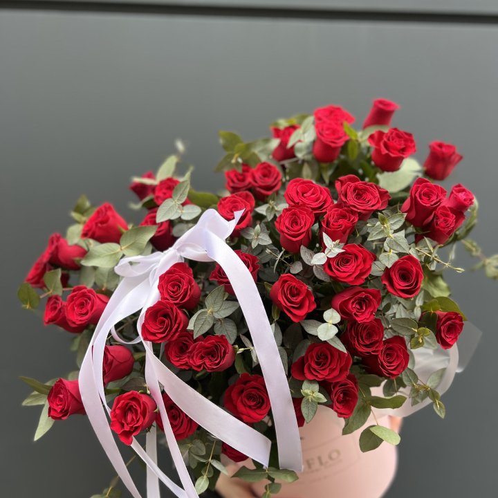 45 Красных роз в боксе "Сеньёрита" в Химкие