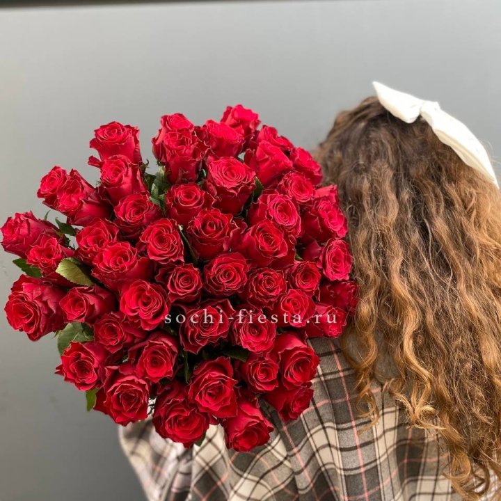 51 красная роза в Химкие