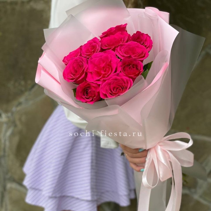 Букет алых роз в Химкие