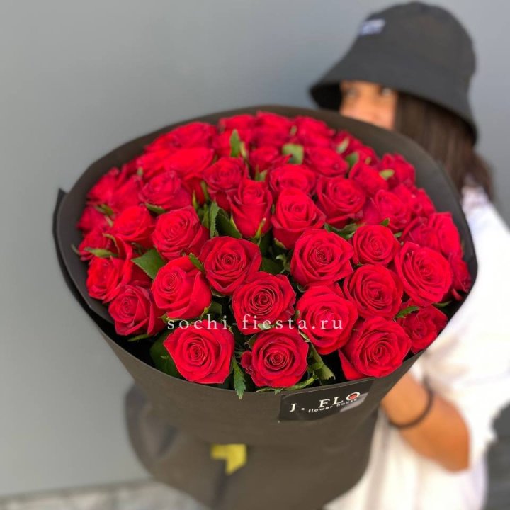 51 роза "Блек" в Химкие