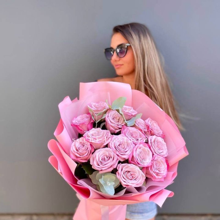 Букет розовых роз 2 в Химкие
