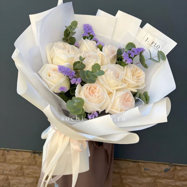 Букет из роз Вайт охара в Химкие