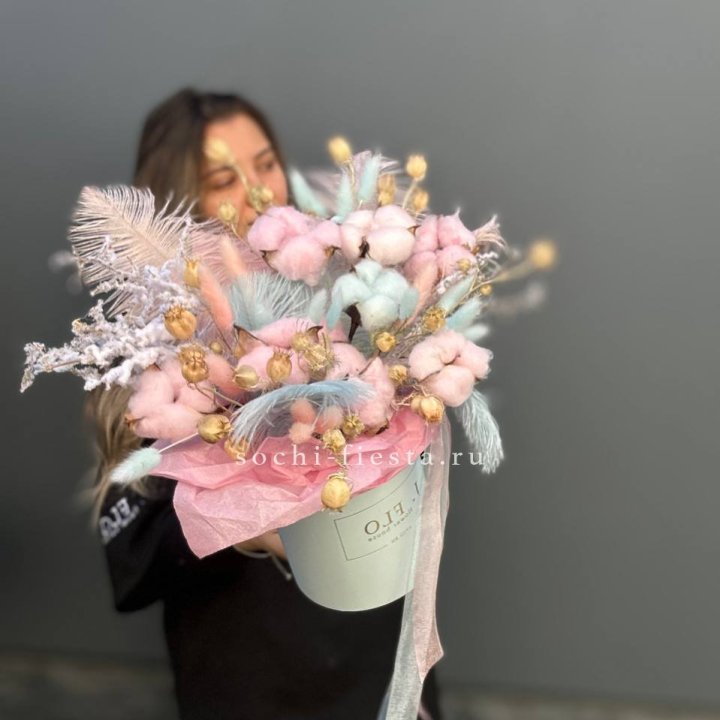 Авторский бокс с сухоцветами №2 в Химкие