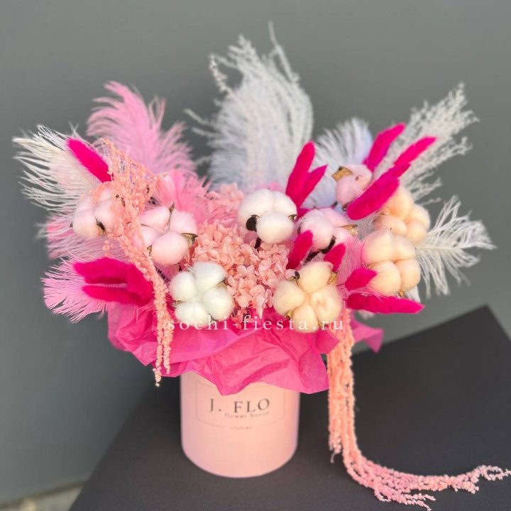 Авторский бокс с сухоцветами №1 в Химкие