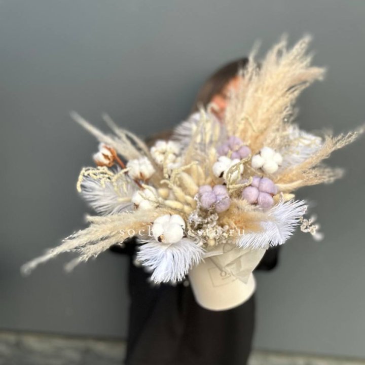 Авторский бокс с сухоцветами №3 в Химкие