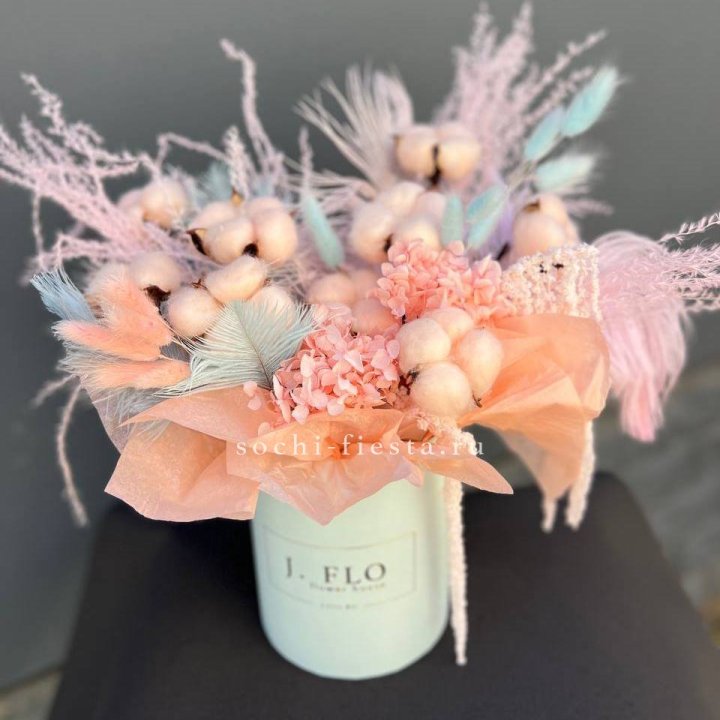 Авторский бокс с сухоцветами №3 в Химкие