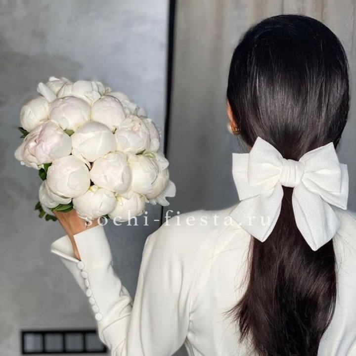 Свадебный букет пионов в Химкие
