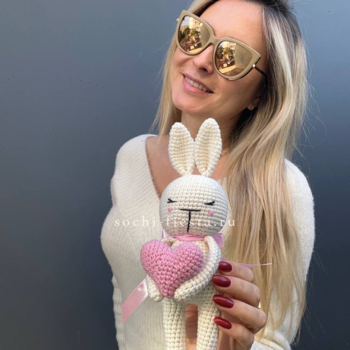 Зайка с сердцем ручной работы в Химкие